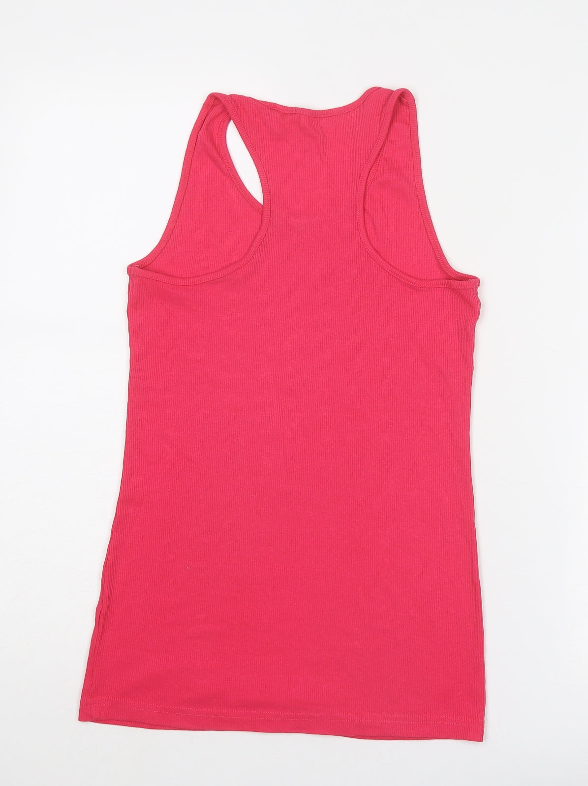 NEXT Womens Pink Polyester Basic Tank Size 8 Round Neck
