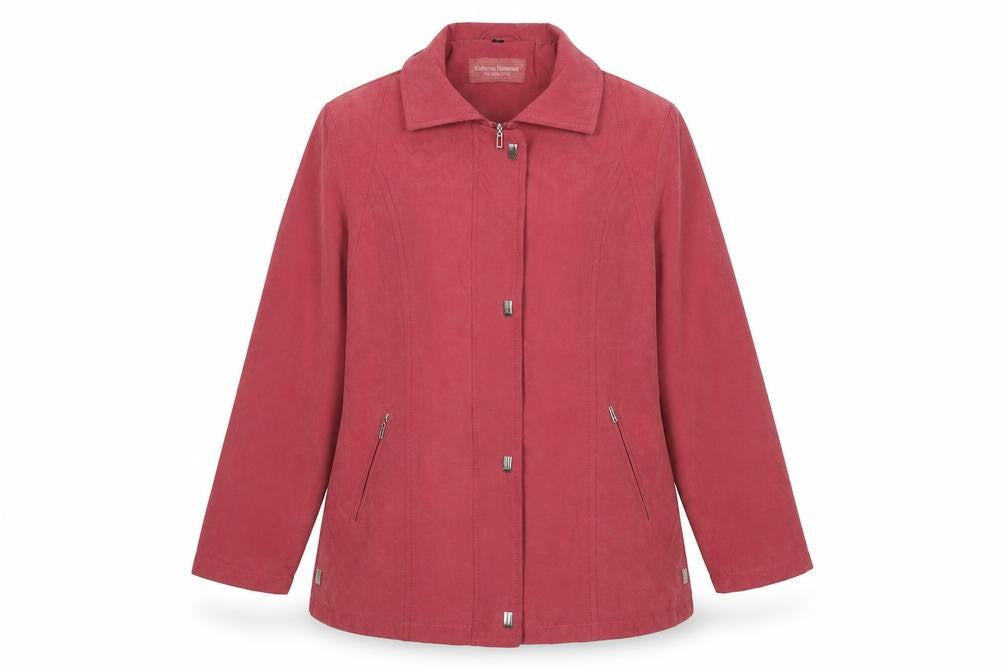 Katherine Hammond Womens Pink Jacket Size 12 Zip