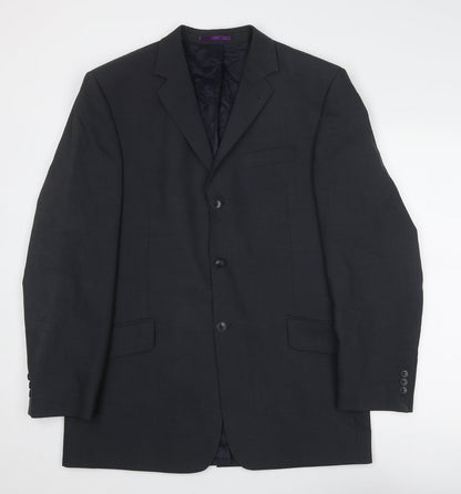 Next Mens Grey Wool Jacket Suit Jacket Size 40 Regular