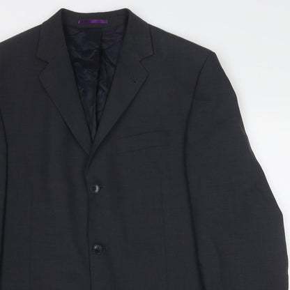 Next Mens Grey Wool Jacket Suit Jacket Size 40 Regular