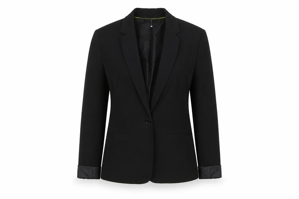 New Look Womens Black Polyester Jacket Blazer Size 10