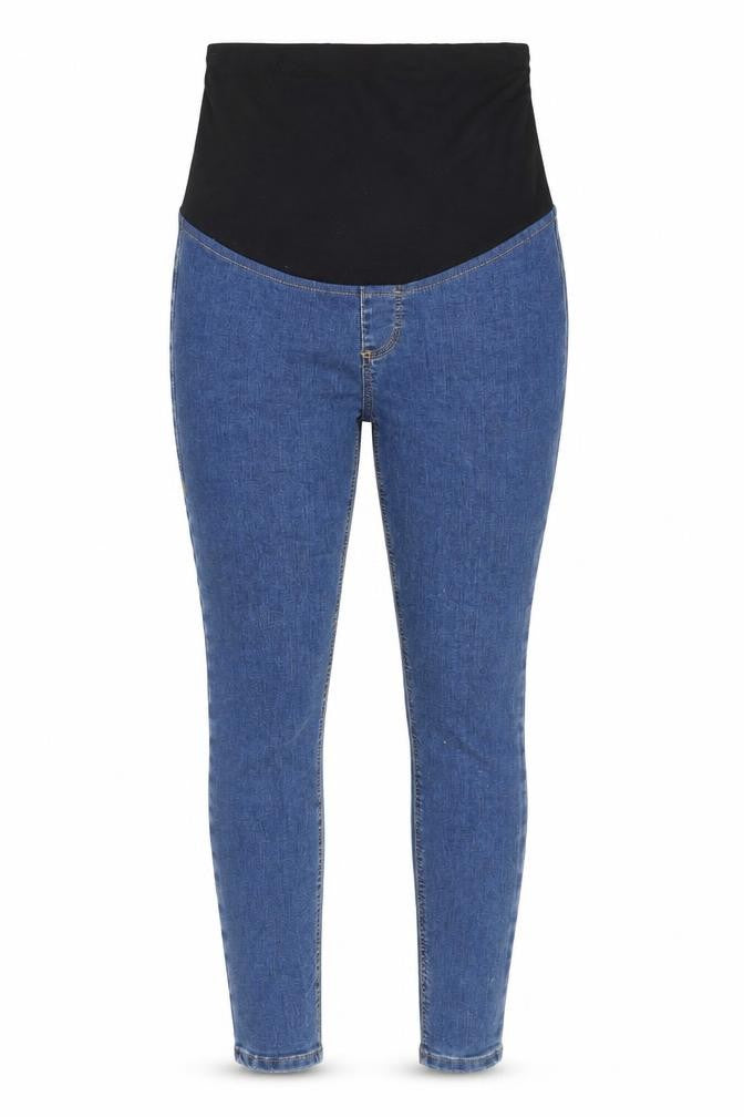 Topshop Womens Blue Cotton Skinny Jeans Size 26 in Regular Zip