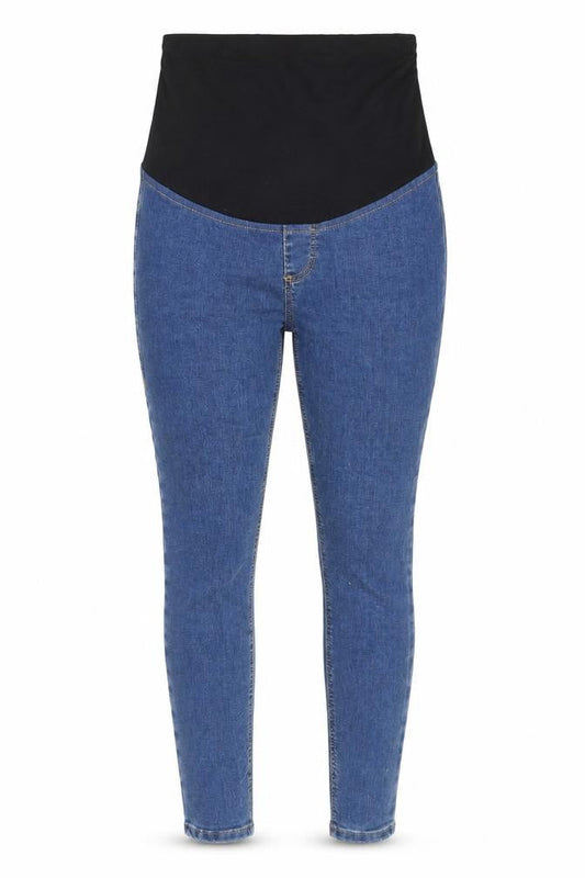 Topshop Womens Blue Cotton Skinny Jeans Size 26 in Regular Zip