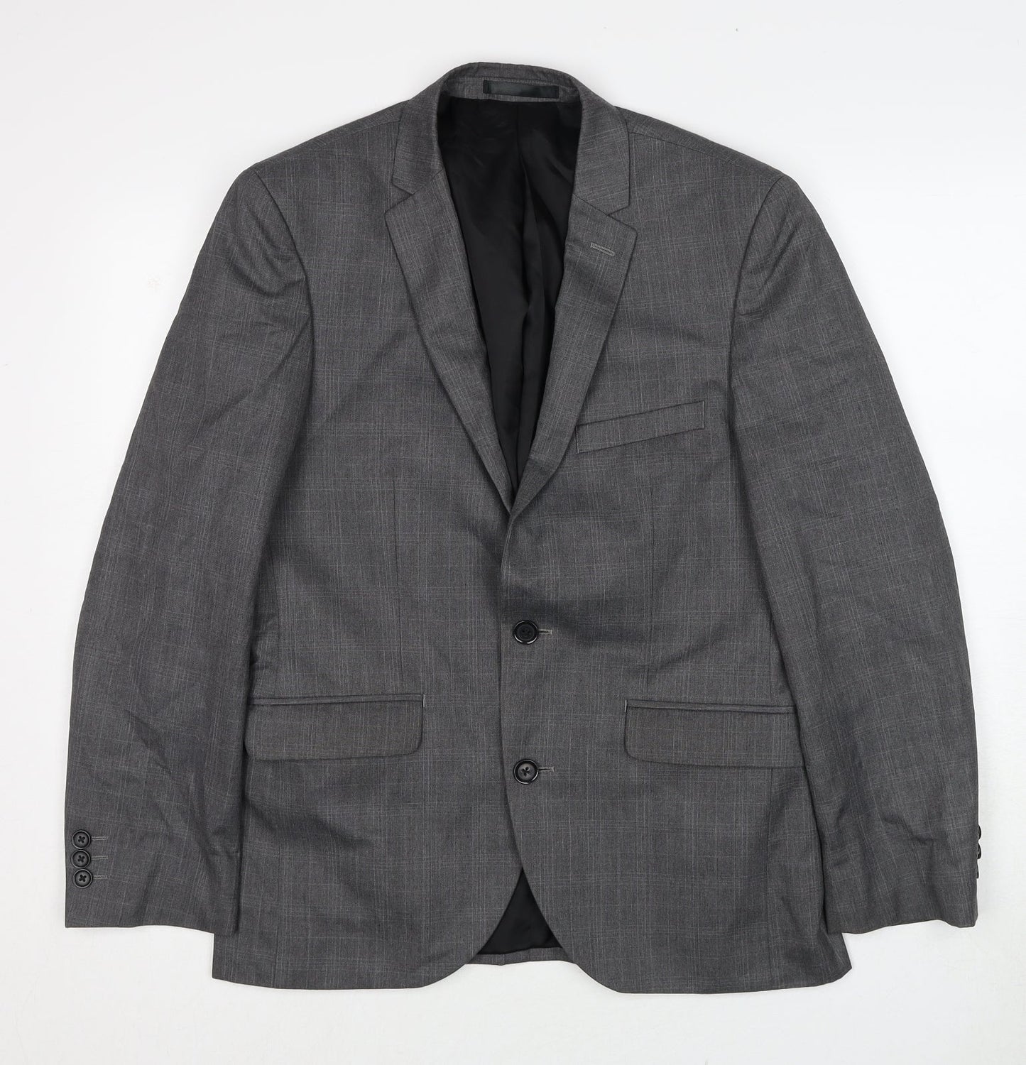 Burton Mens Grey Polyester Jacket Suit Jacket One Size Regular