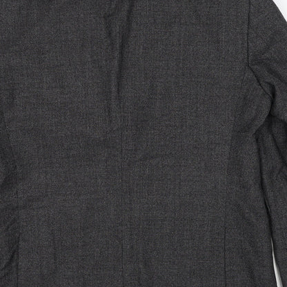 Next Mens Grey Wool Jacket Blazer Size 40 Regular
