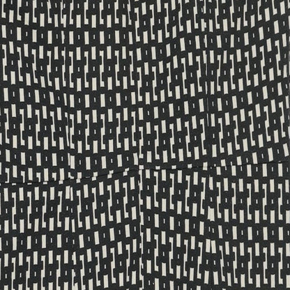 Brand and care label for Linea women’s black geometric polyester shift, size UK 14, round neck zip