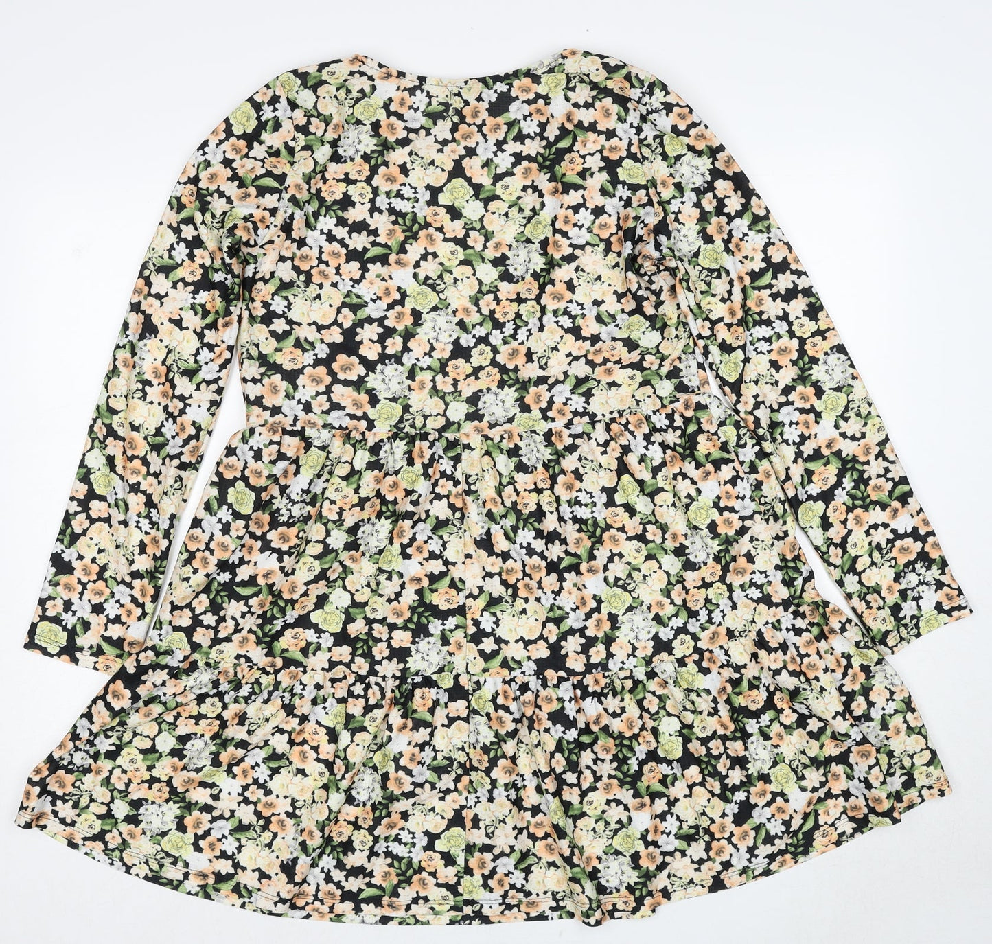 River Island Womens Multicoloured Floral Polyester A-Line Size 10 Round Neck Pullover