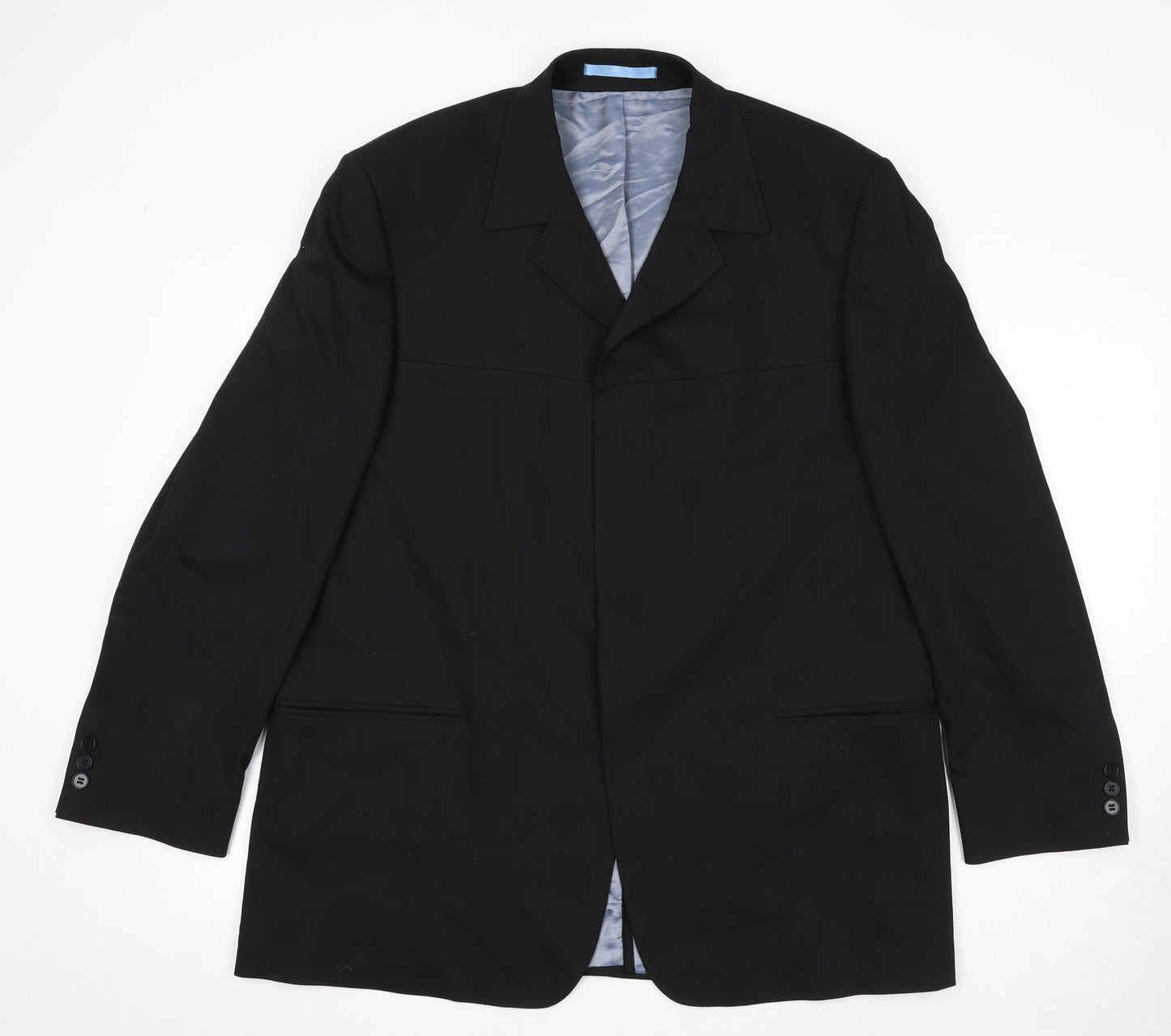 Burton Mens Black Polyester Jacket Blazer Size 44 Regular