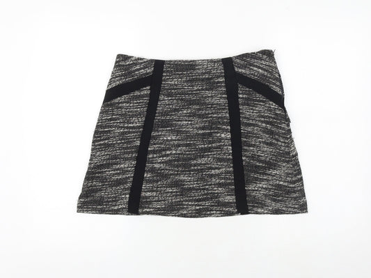 New Look Womens Black Cotton A-Line Set Size 12 Zip