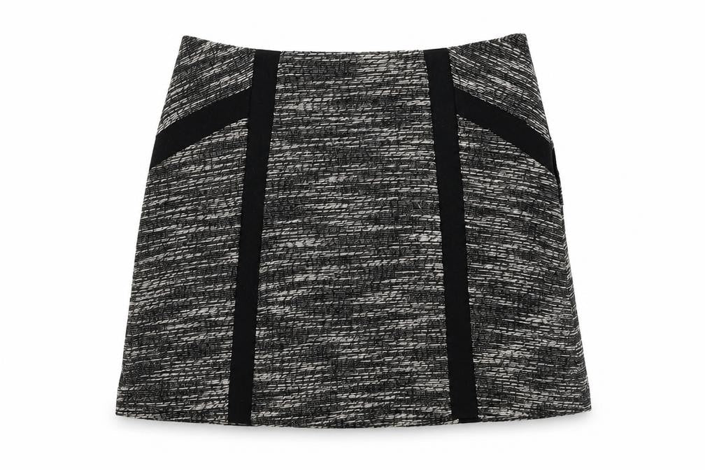 New Look Womens Black Cotton A-Line Set Size 12 Zip