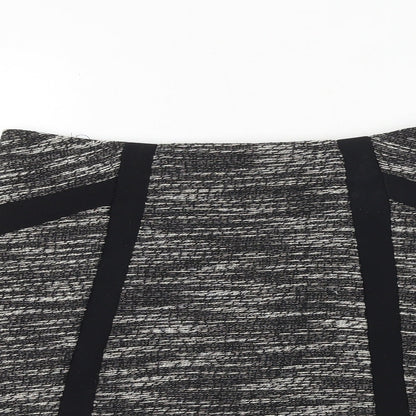 New Look Womens Black Cotton A-Line Set Size 12 Zip