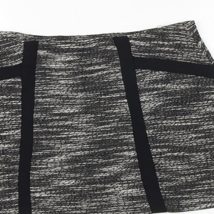 New Look Womens Black Cotton A-Line Set Size 12 Zip