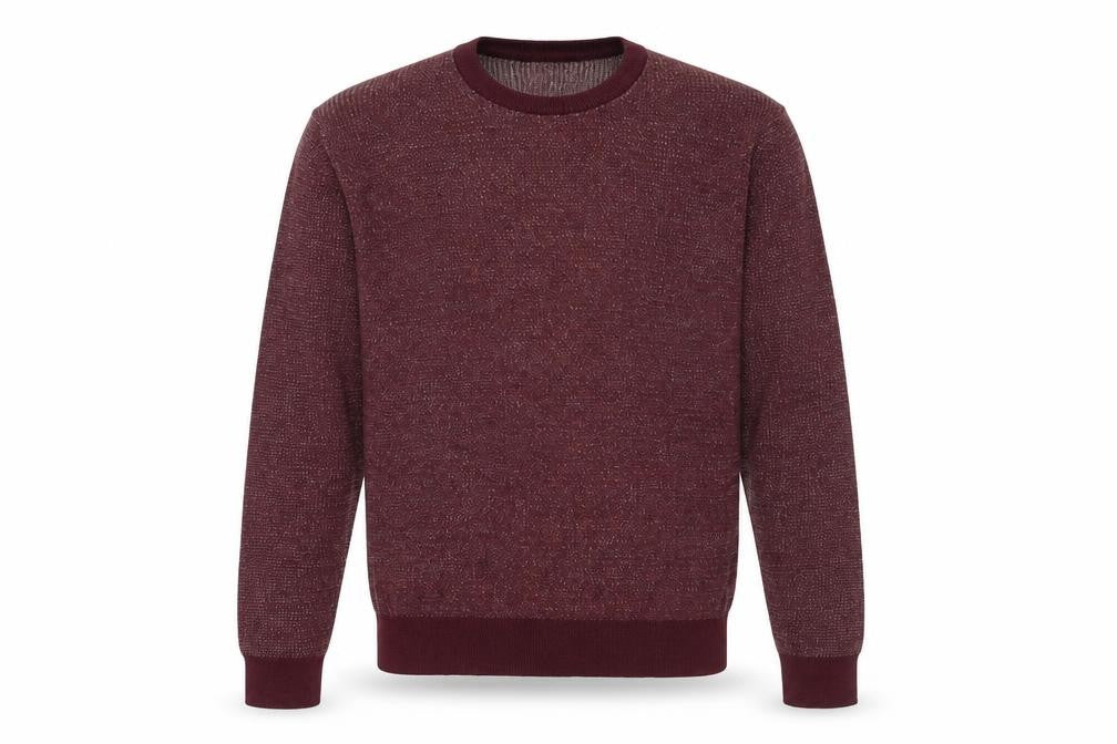 North Coast Mens Red Round Neck Cotton Pullover Jumper Size M Long Sleeve