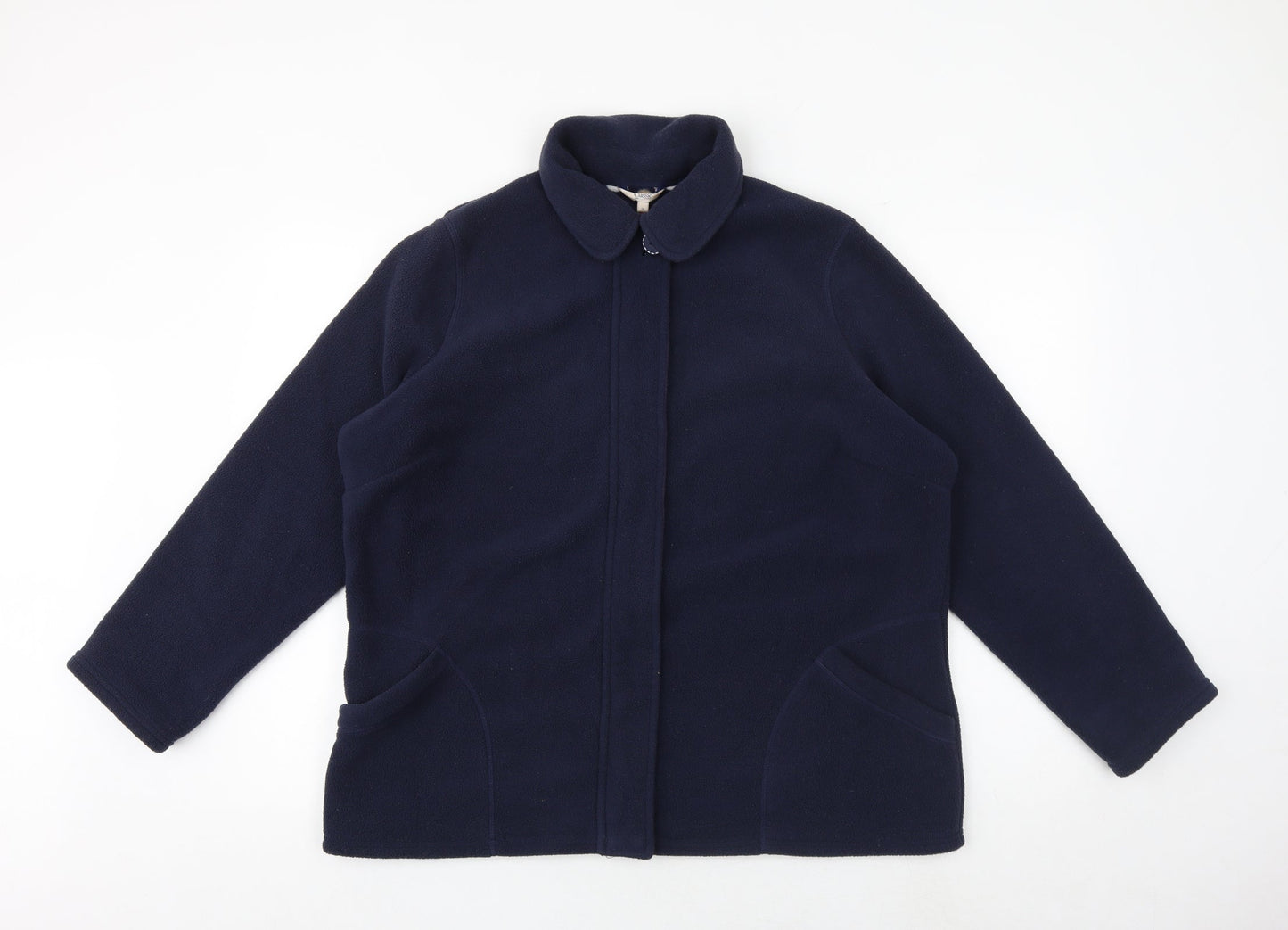 Marks and Spencer Womens Blue Jacket Size 16 Zip