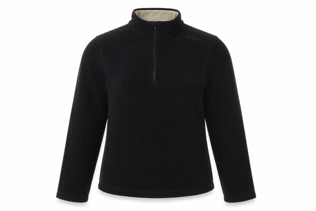 Quechua Womens Black Polyester Pullover Sweatshirt Size S Zip