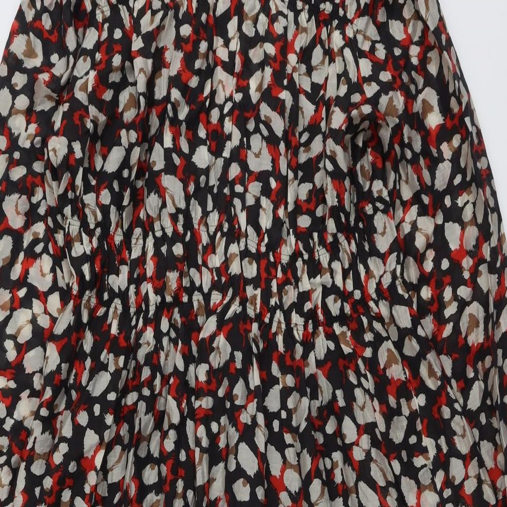 Marks and Spencer Womens Multicoloured Geometric Lyocell A-Line Size 12 Round Neck Pullover