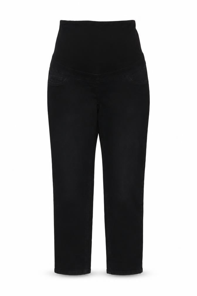 NEXT Womens Black Cotton Straight Jeans Size 8 L28 in Regular