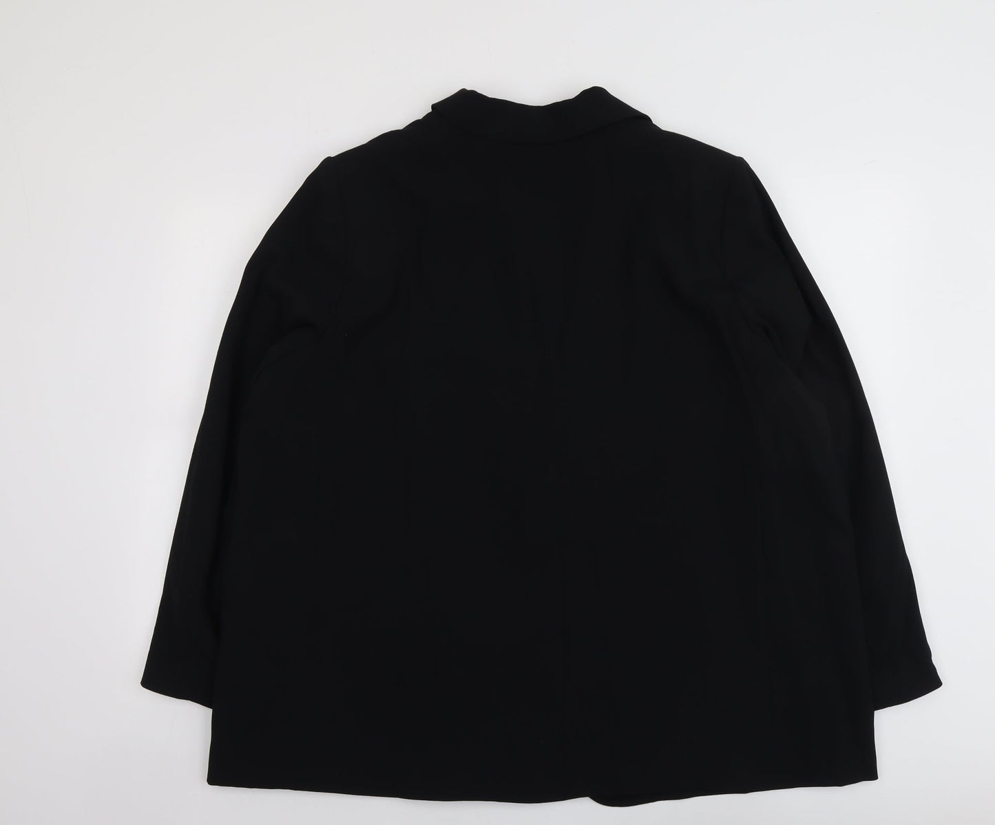 Marks and Spencer Womens Black Polyester Jacket Suit Jacket Size 20