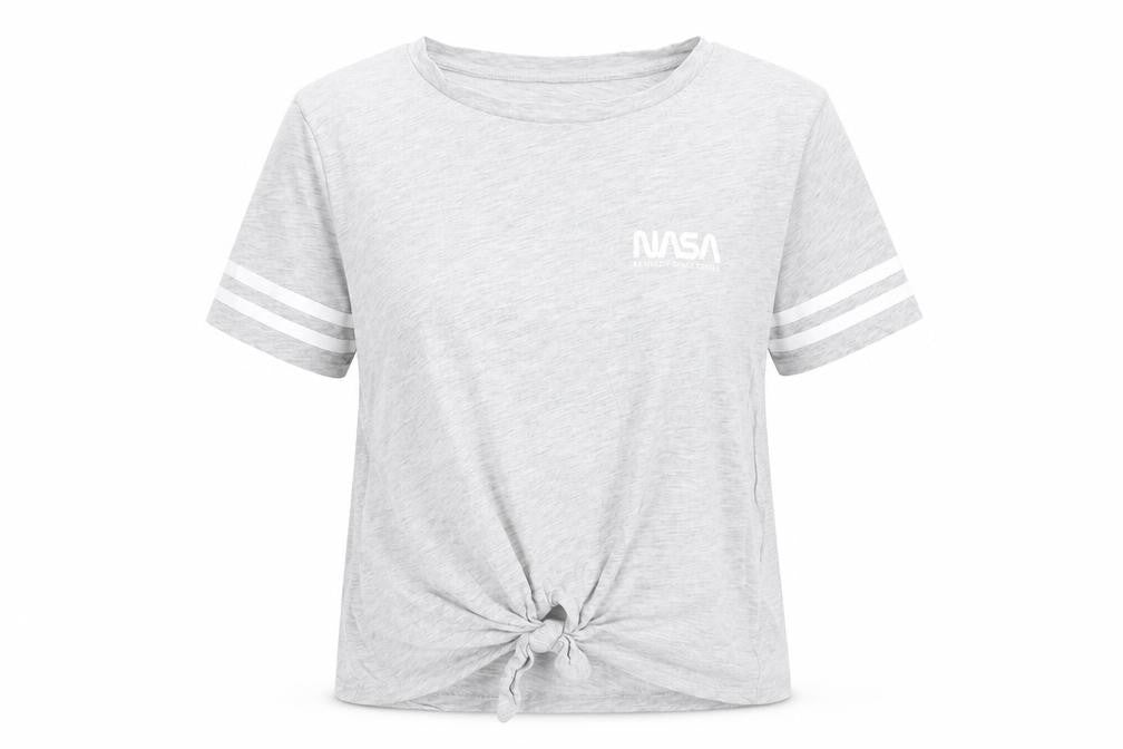 H&M Womens Grey Cotton Basic T-Shirt Size XS Round Neck