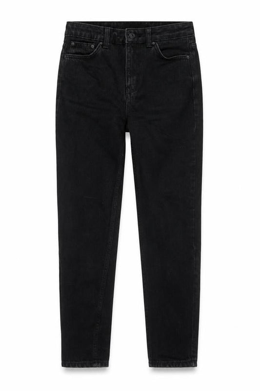 Topshop Womens Black Cotton Skinny Jeans Size 26 in L30 in Regular Zip