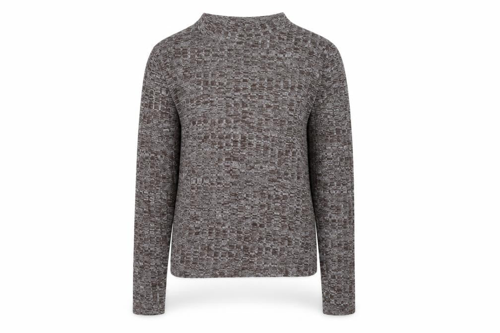 Brilliant Basics Womens Brown Round Neck Polyester Pullover Jumper Size S