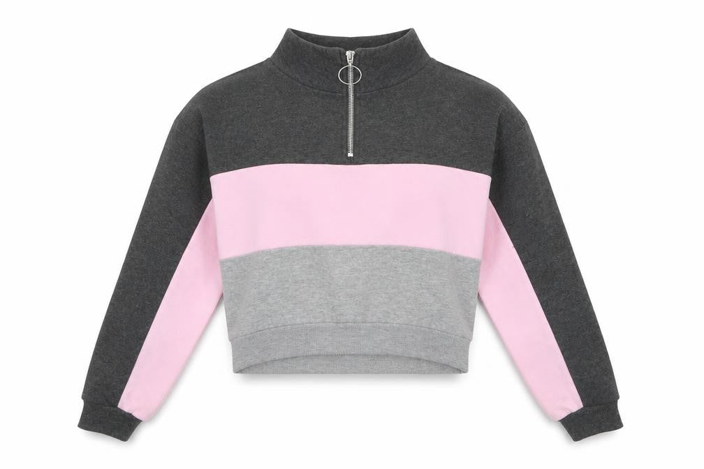Brave Soul Womens Multicoloured Colourblock Polyester Pullover Sweatshirt Size XS Pullover