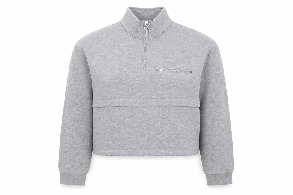 Kylie Girls Grey Polyester Pullover Sweatshirt Size 12 Years Pullover