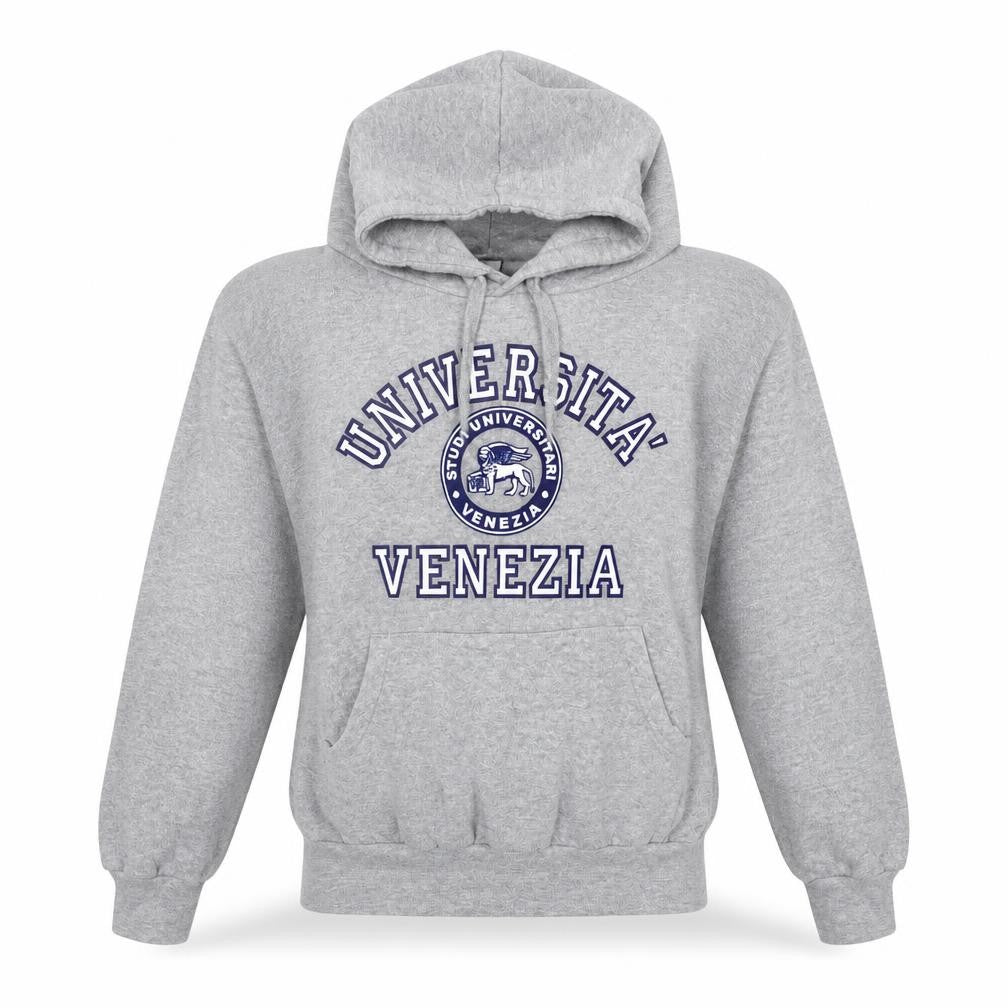 Venice Womens Grey Cotton Pullover Hoodie Size S Pullover