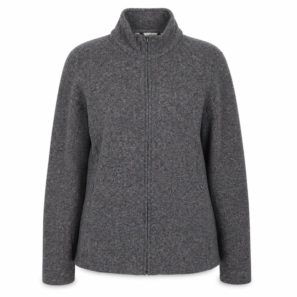 Marks & Spencer Womens Grey Geometric Jacket Size 12 Zip