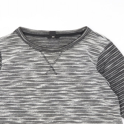 Divided by H&M Womens Grey Round Neck Polyester Pullover Jumper Size S