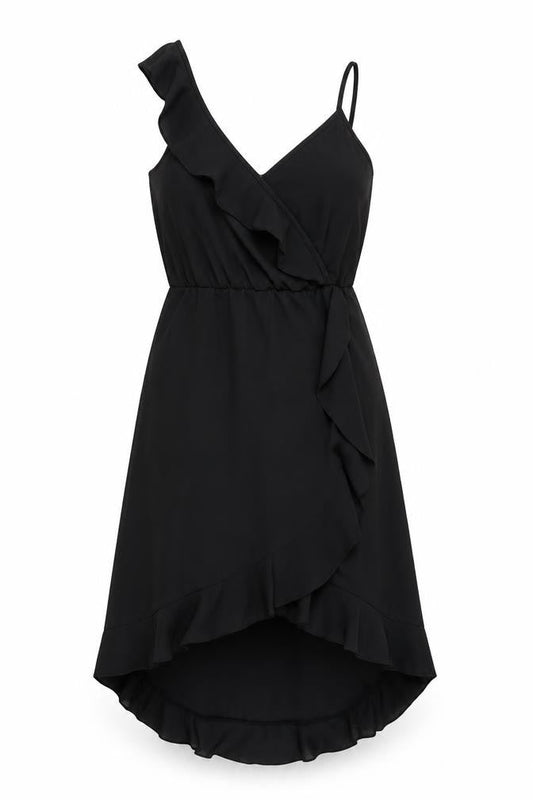 Divided by H&M Womens Black Polyester Fit & Flare Size 8 V-Neck Pullover