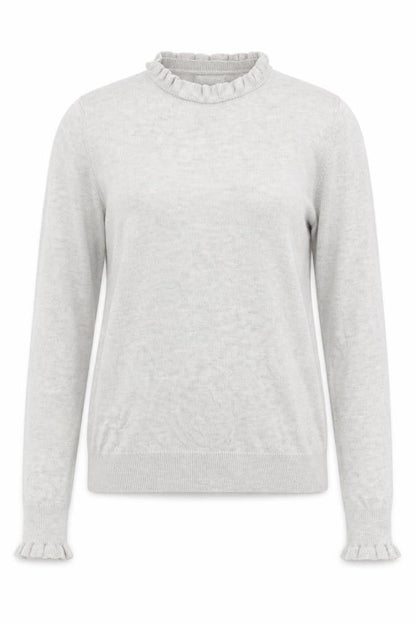 Warehouse Womens Grey Round Neck Polyester Pullover Jumper Size 8