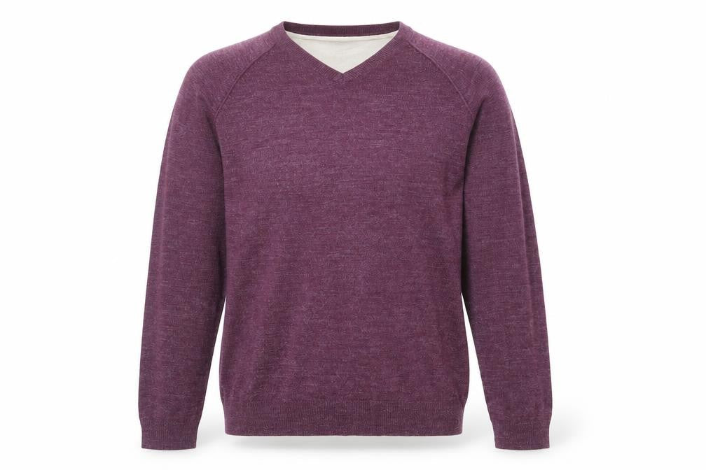 UrbanSpirit Mens Red Round Neck Acrylic Pullover Jumper Size M Long Sleeve