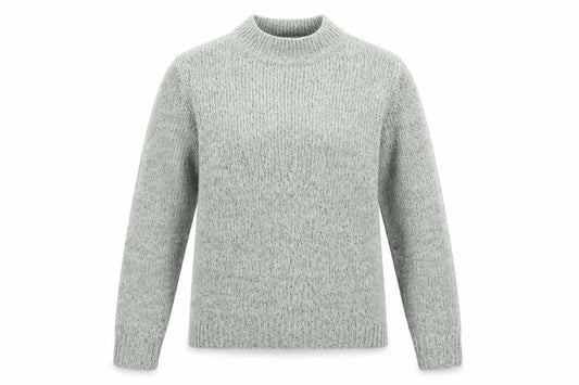 Vero Moda Womens Green Mock Neck Acrylic Pullover Jumper Size L