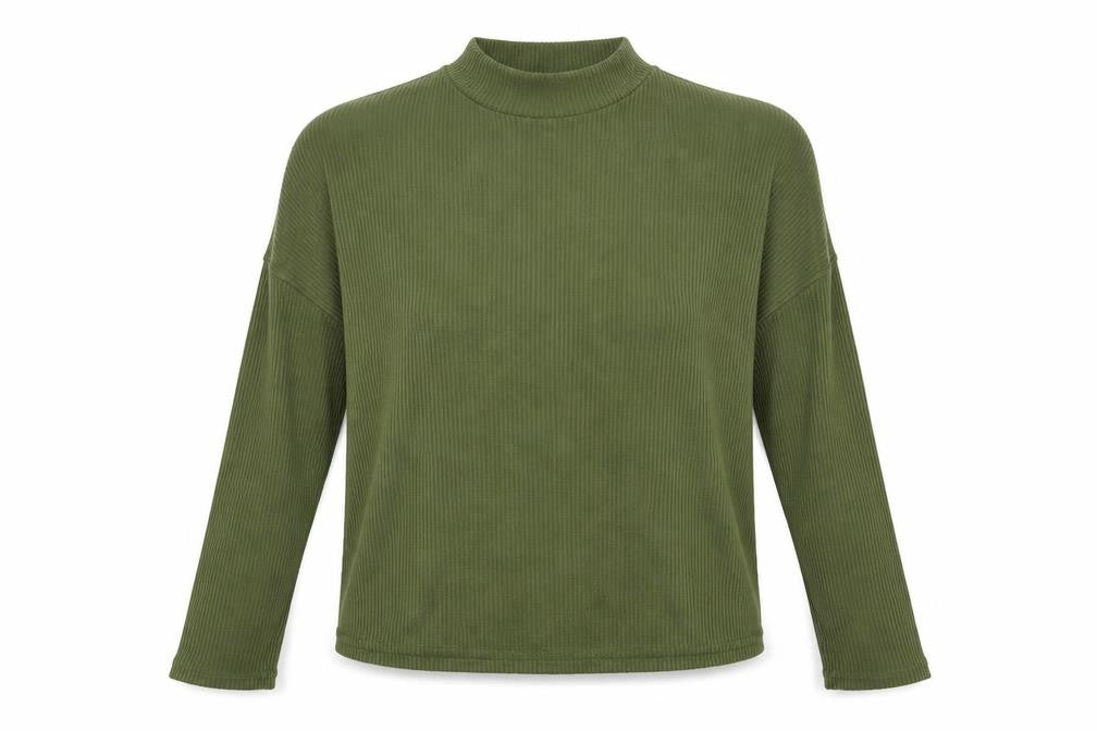 Divided by H&M Womens Green Mock Neck Polyester Pullover Jumper Size M