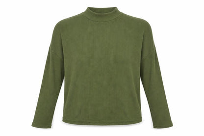 Divided by H&M Womens Green Mock Neck Polyester Pullover Jumper Size M