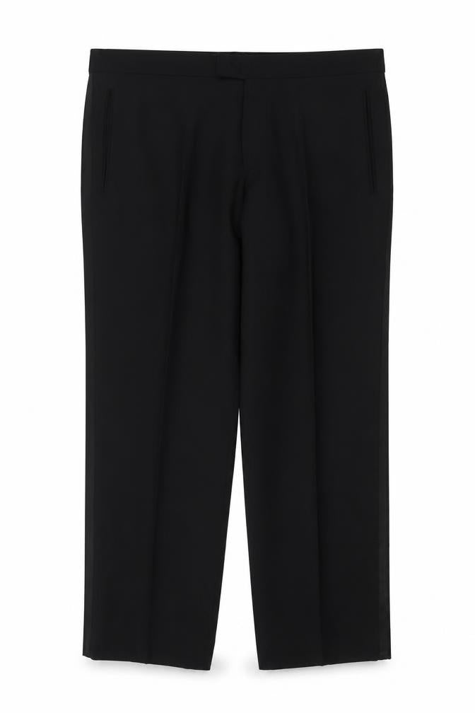 Skopes Mens Black Polyester Trousers Size 38 in Regular Zip - Short Leg