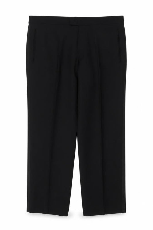 Skopes Mens Black Polyester Trousers Size 38 in Regular Zip - Short Leg