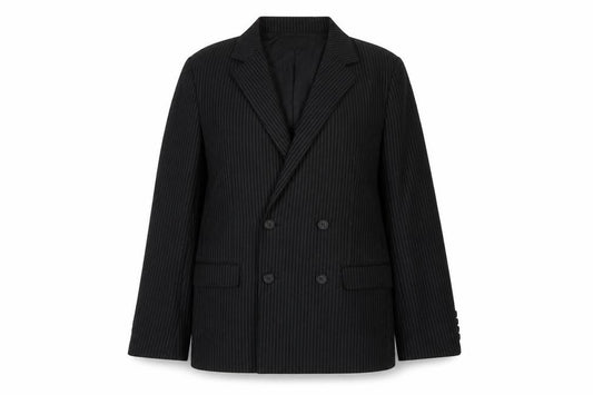 Brave Soul Womens Black Pinstripe Viscose Jacket Suit Jacket Size 10