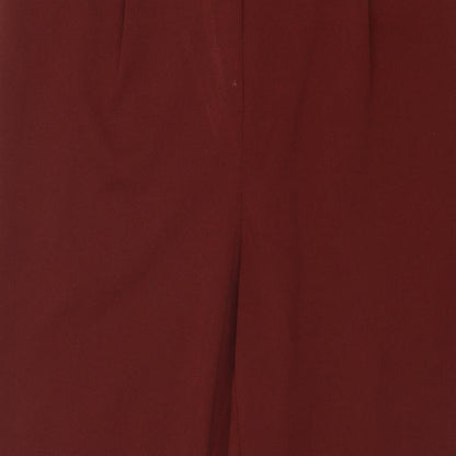 Terranova Womens Brown Polyester Carrot Trousers Size M Regular Button
