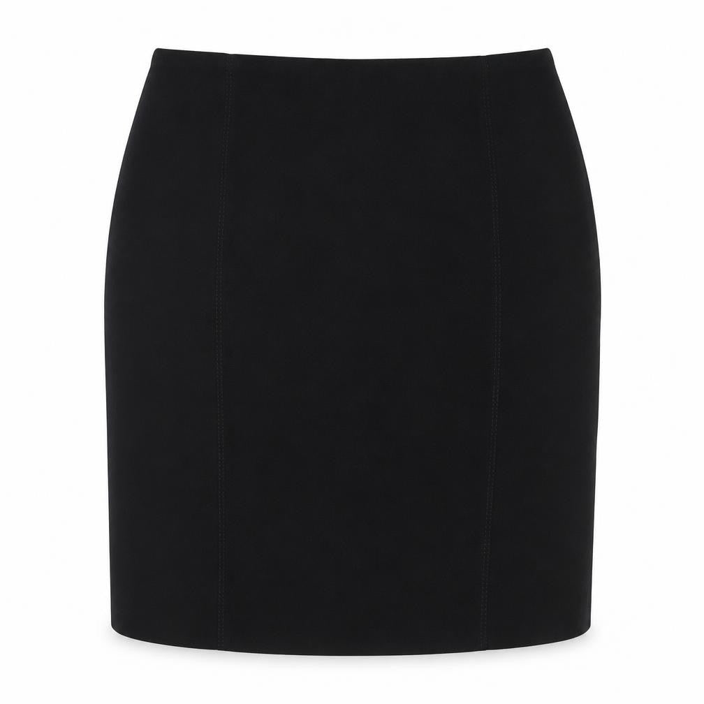 Precis Womens Black Polyester A-Line Skirt Size 14 Zip