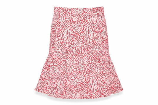 Cotswold Collections Womens Pink Geometric Polyester Swing Skirt Size S