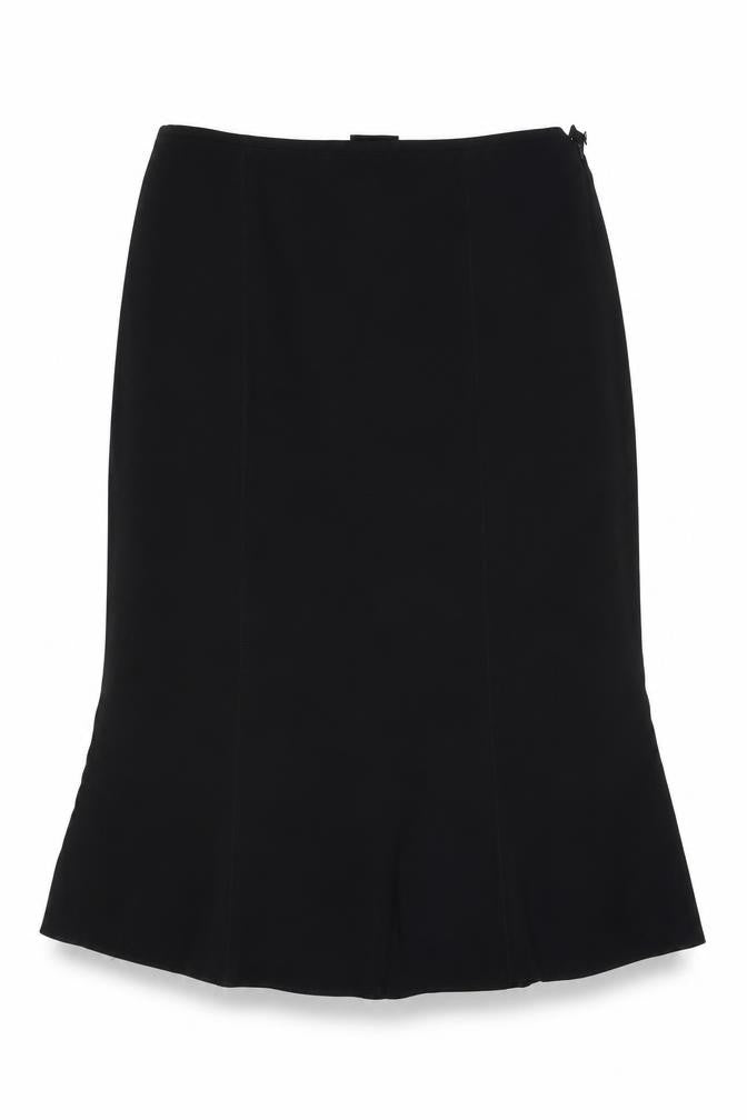 BHS Womens Blue Polyester Swing Skirt Size 36 in Zip
