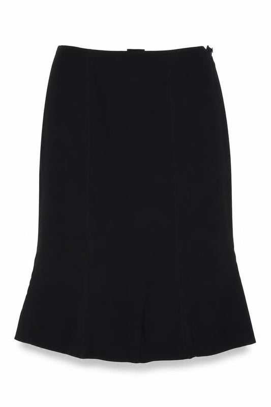 BHS Womens Blue Polyester Swing Skirt Size 36 in Zip