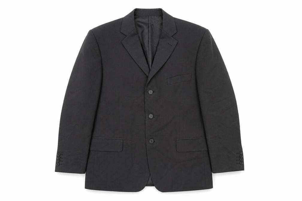 BHS Mens Grey Polyester Jacket Suit Jacket Size 42 Regular