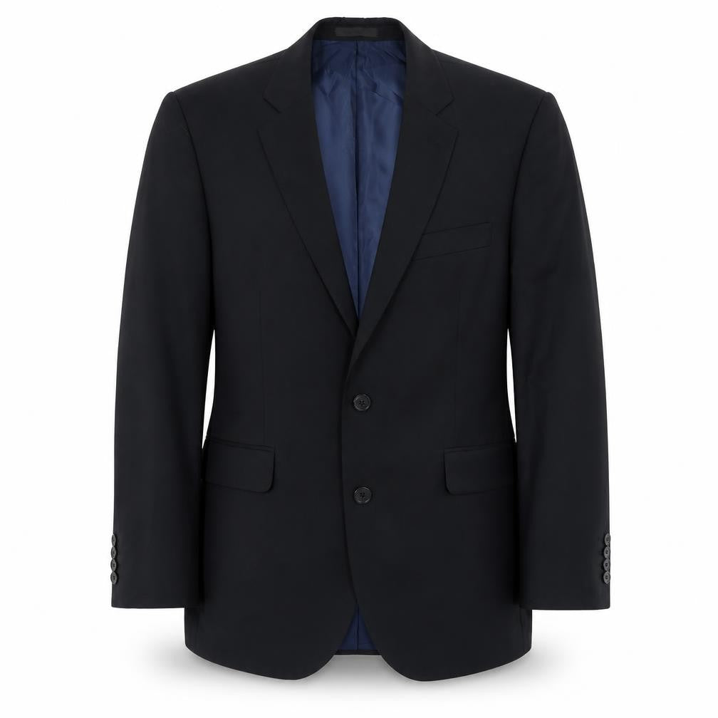 John Lewis Mens Black Polyester Jacket Suit Jacket Size 40 Regular