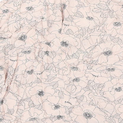 Phase Eight Womens Pink Floral Polyester Basic Blouse Size 12 Boat Neck