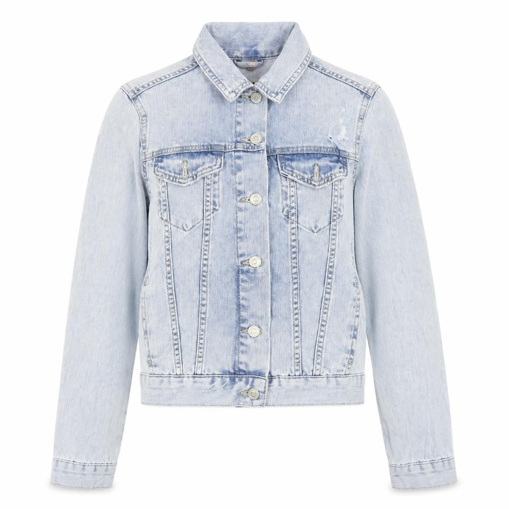 Topshop Womens Blue Jacket Size 6 Button