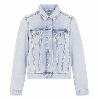 Topshop Womens Blue Jacket Size 6 Button