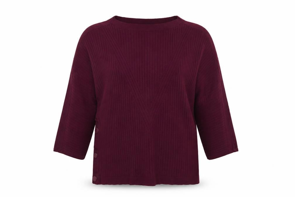 Marks & Spencer Womens Purple Round Neck Viscose Pullover Jumper Size L